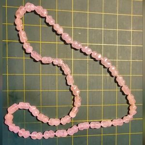 32-in rose quartz necklace